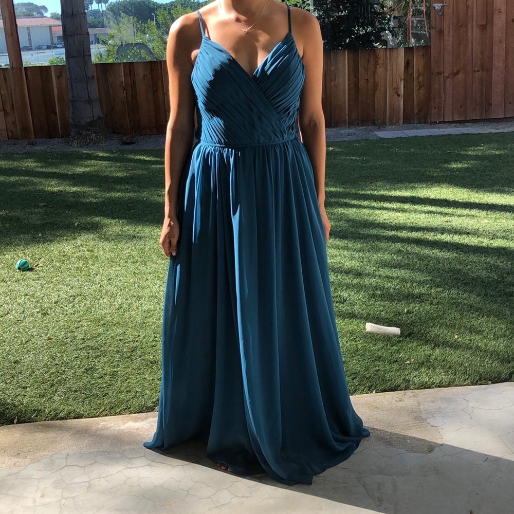 Teal Bridesmaid/Formal Dress Size 8